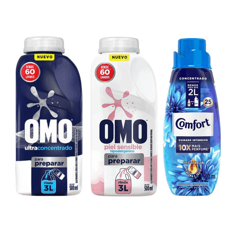 Omo Pack Pack Omo Normal 500 Ml + Omo Piel Sensible 500 Ml + Comfort Suavisante ...